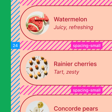 Close crop of a mobile screen showing spacing and padding in Dev Mode