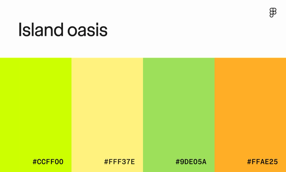 Island oasis color palette