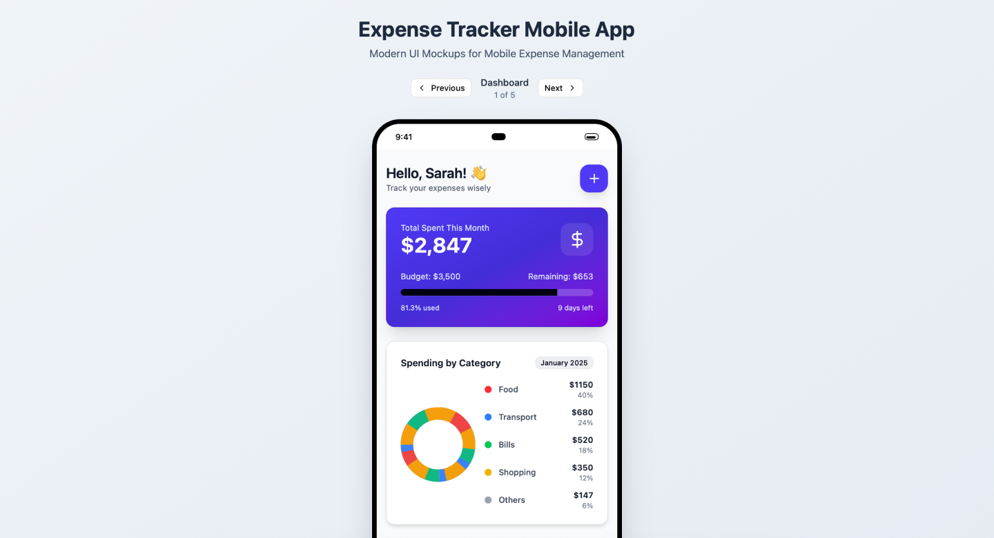 Screenshot showing a mobile app project on the Figma Make interface.