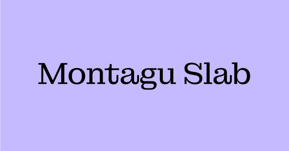 Montagu Slab as a thumbnail font