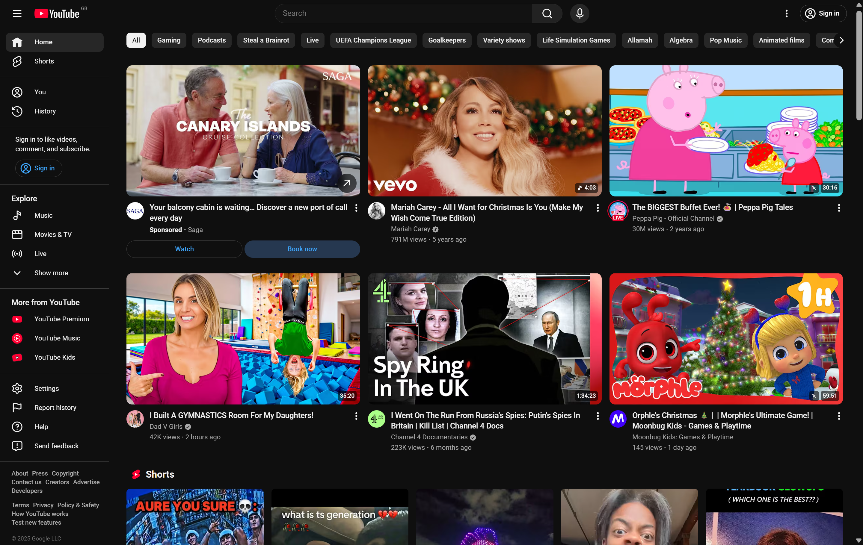 dark mode web design example