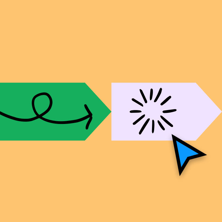 नारंगी, हरे और लैवेंडर रंग में गैंट चार्ट के अमूर्त प्रतिनिधित्व.