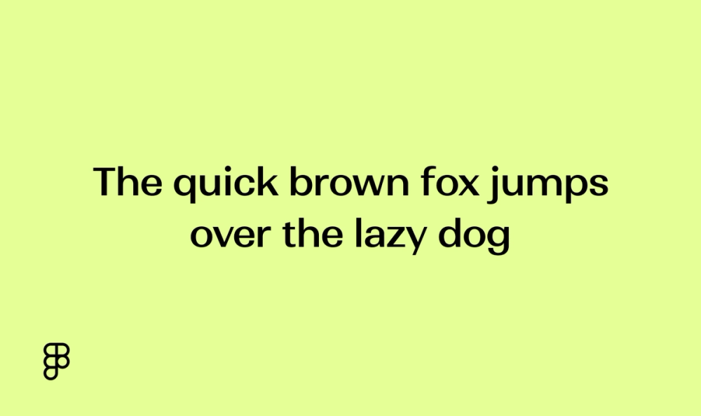 Example text showing Ranade font. 