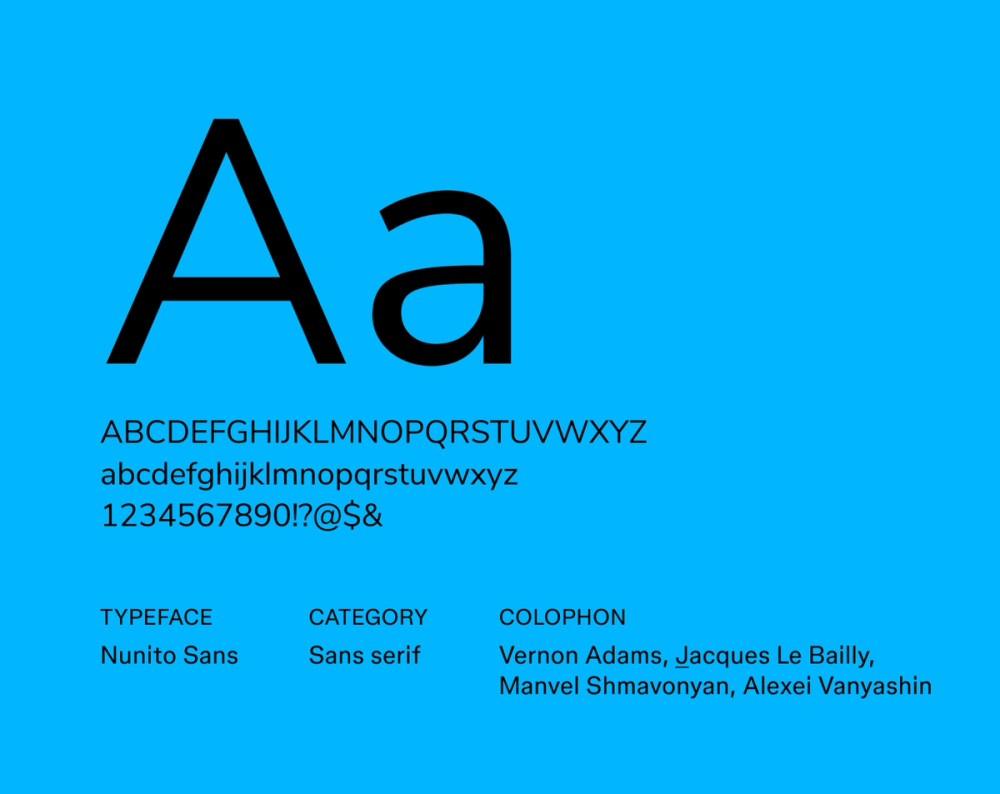 Example text showing Nunito Sans font.