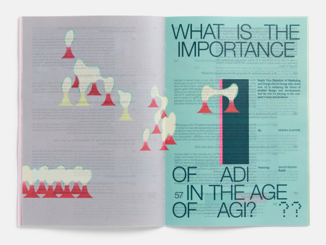 A print layout of The Prompt, a magazine by Figma