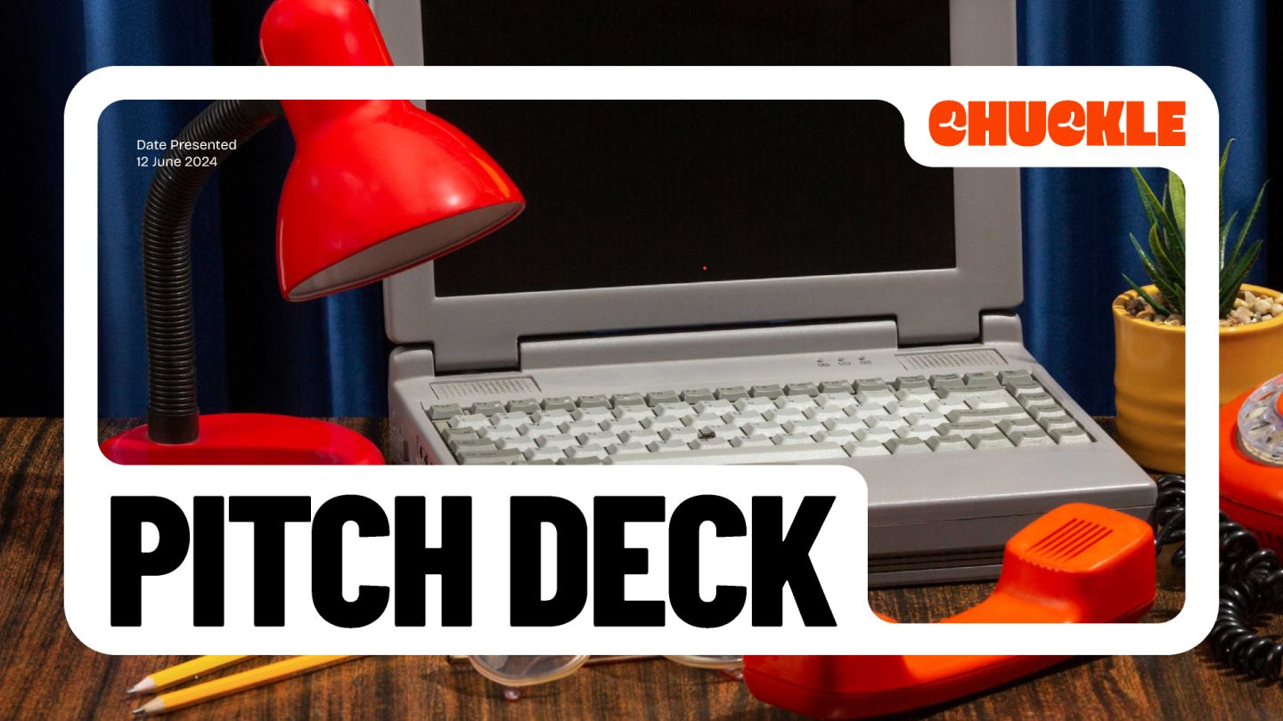 Vibrant digital agency pitch deck template 