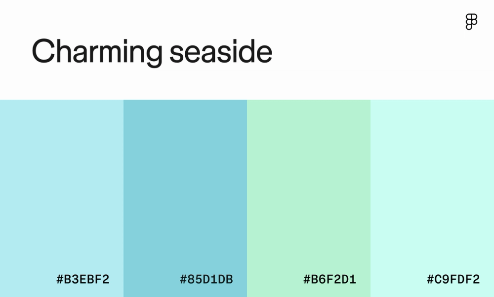 Charming seaside color palette