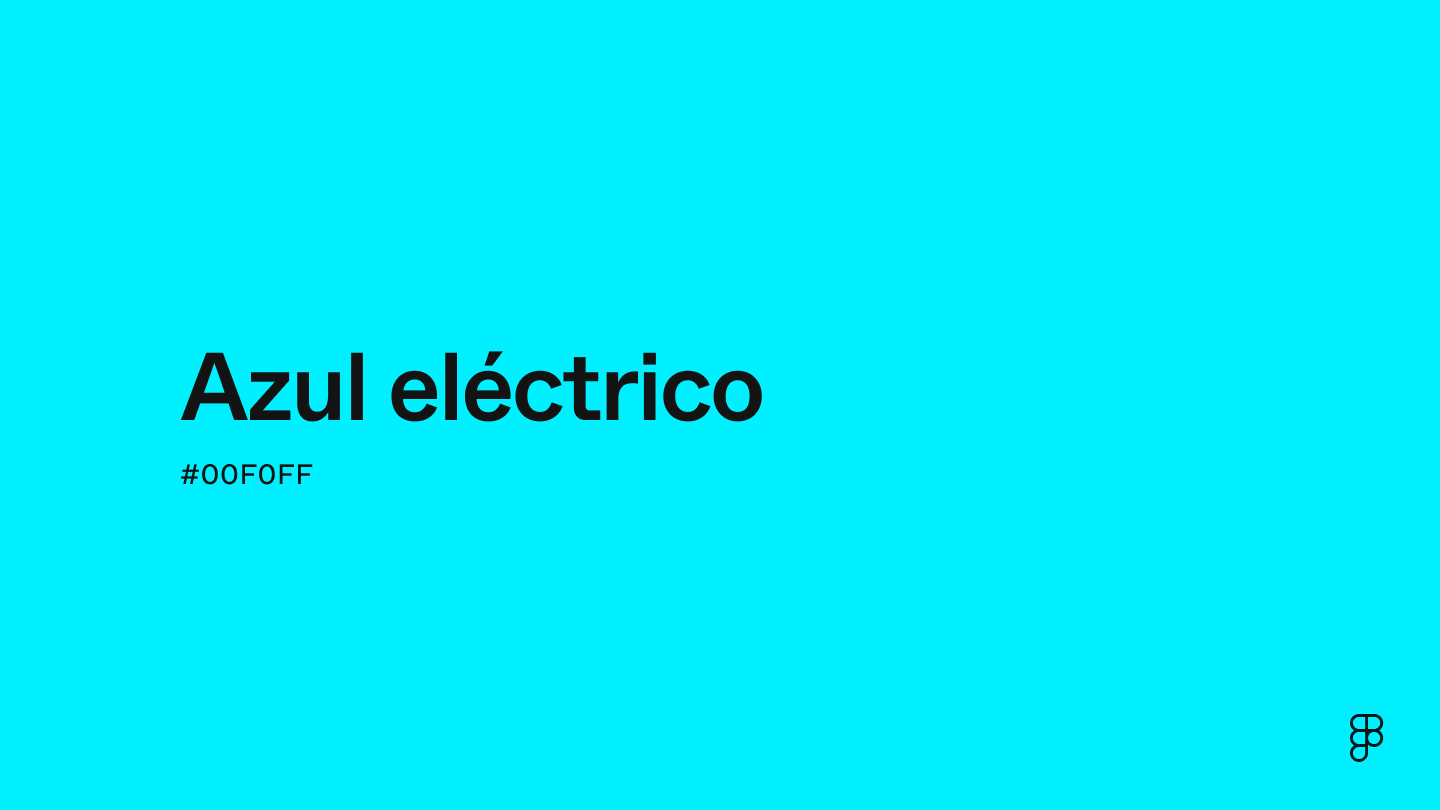 color Azul eléctrico