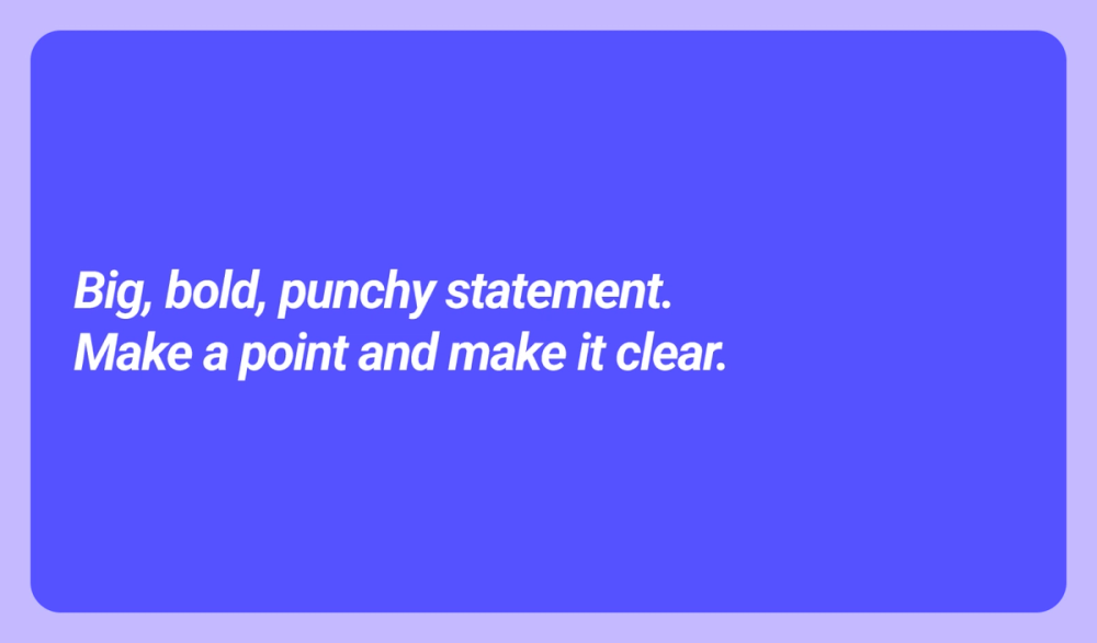 Presentation idea: don’t fear vibrant colors