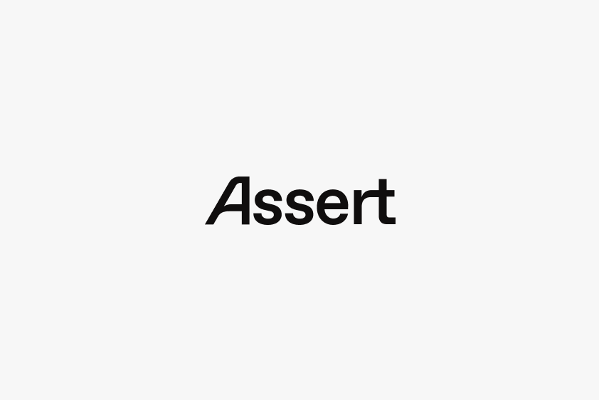 Assert Labs black and white font logo