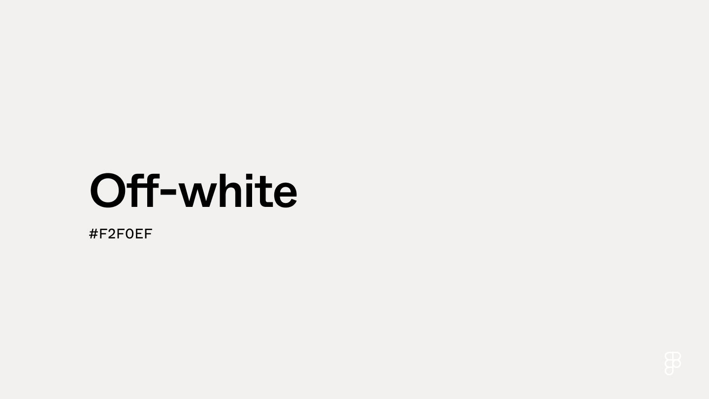 Off-White Color: Hex Code, Palettes & Meaning | Figma