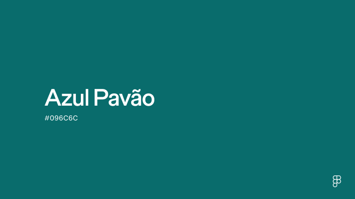 color Azul pavão