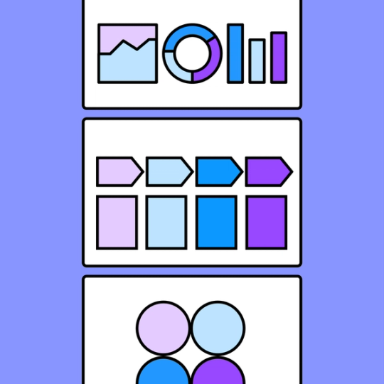 bar, line, and pie chart template