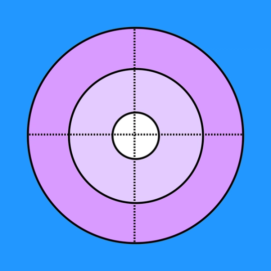 purple bullseye target