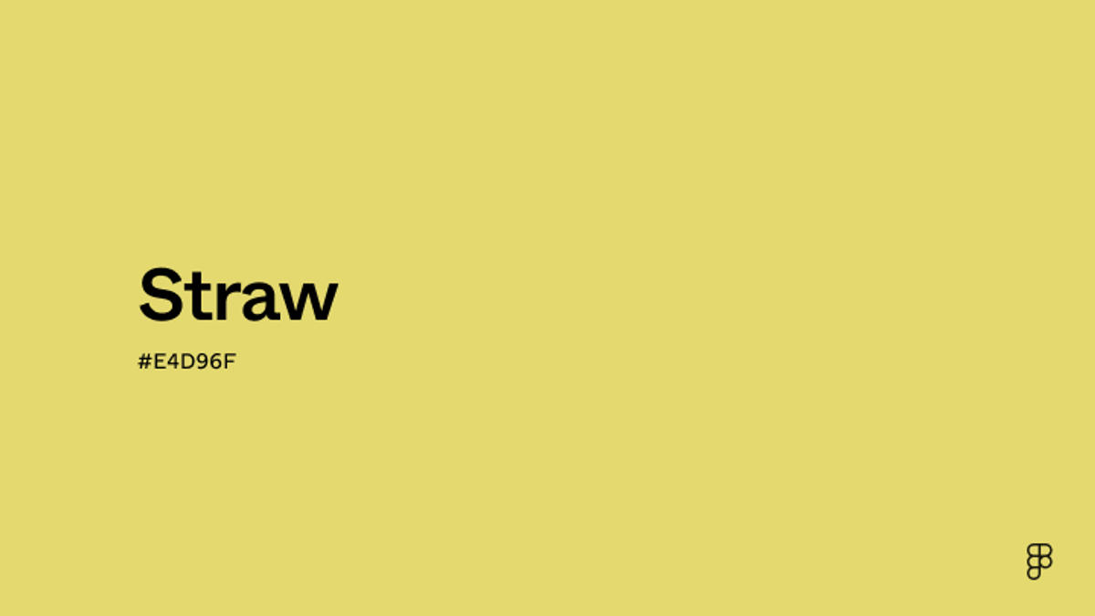 One Straw Color Straw Color: Hex Code, Palettes & Meaning | Figma