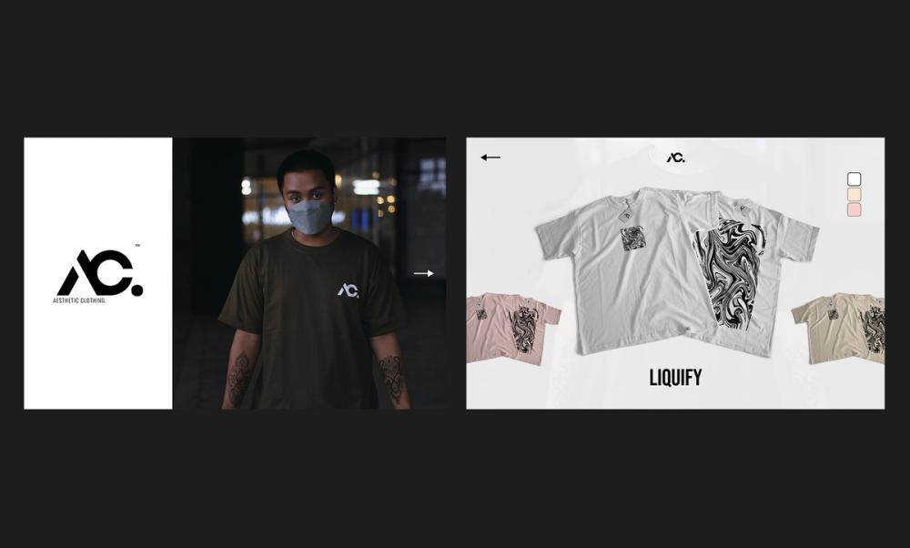 Screenshot of clean modern brochure