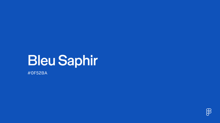 color Bleu saphir