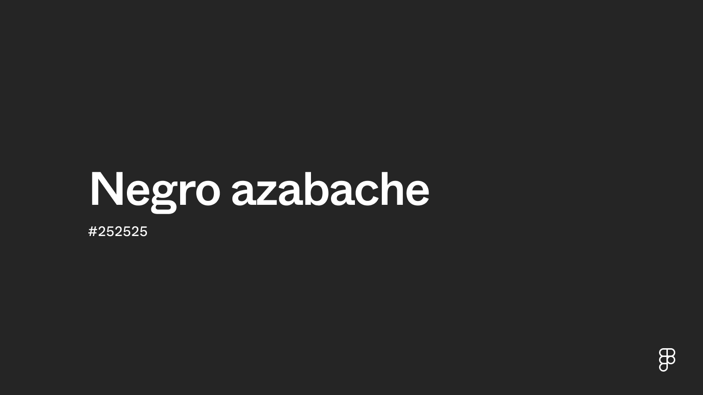 color Negro azabache