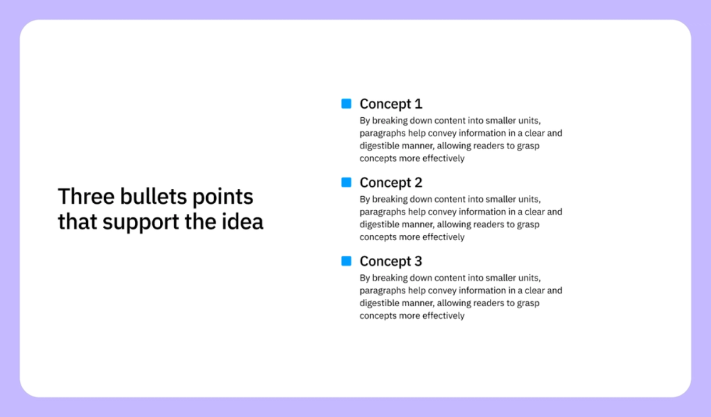 Presentation idea: be consistent with fonts and sizing