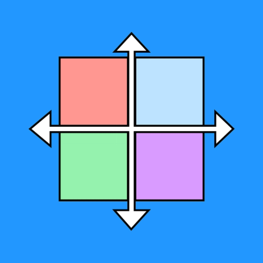 青い背景のXY軸