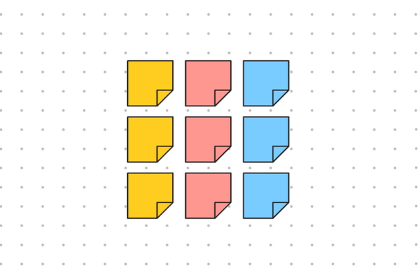 modelo de notas adesivas online