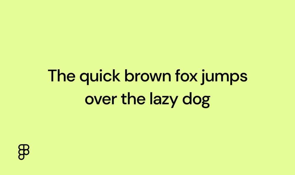 Example text showing DM Sans font.