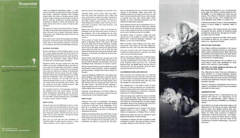 Broadside pamphlet showing columns of text and an olive green front and back cover