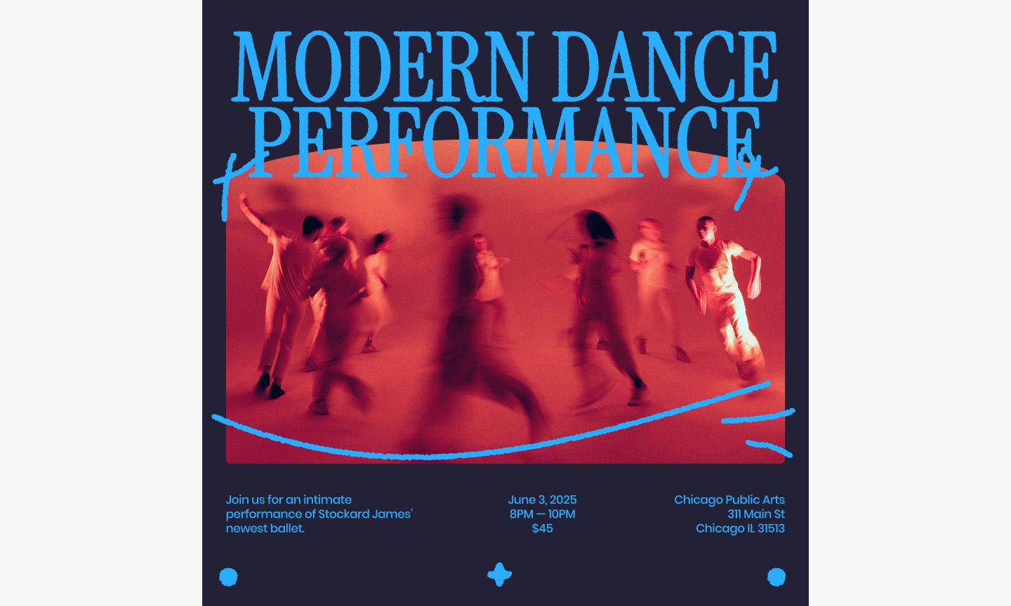  Figma’s expressive event poster Instagram ad template.