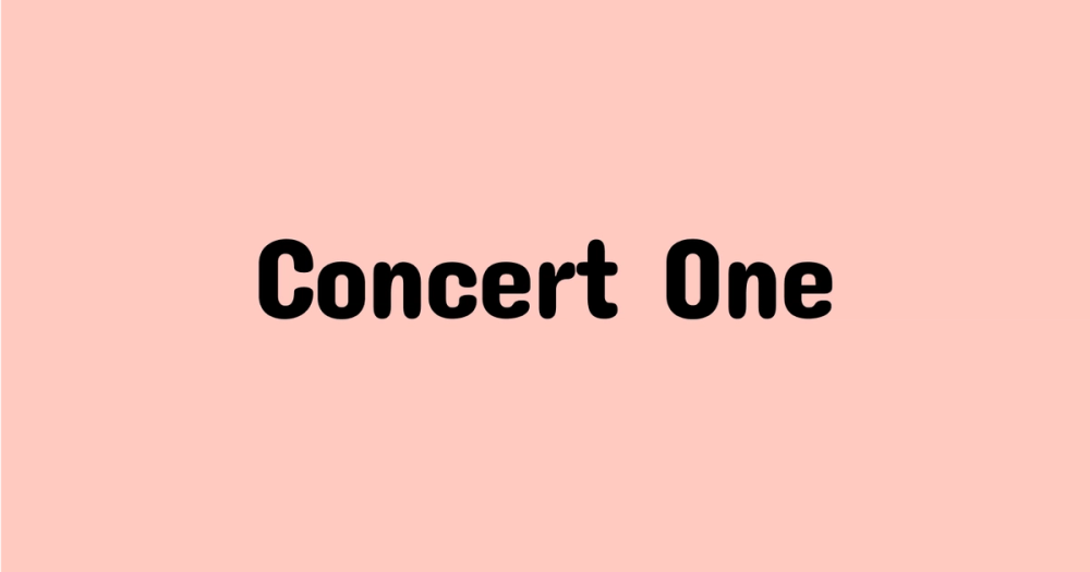 Concert One as a thumbnail font