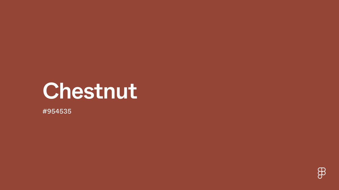 Chestnut Color: Hex Code, Palettes & Meaning | Figma