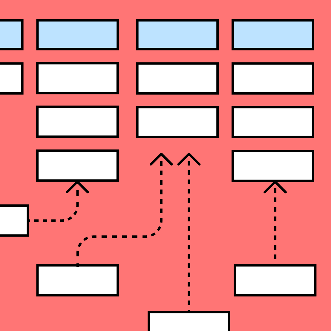 white and blue flow chart with arrows that represent a workflow or process
