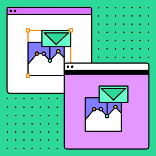 Frames depicting customer journey map template