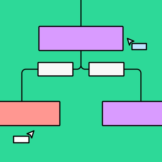 section of dichotomous key with FigJams collaborative mouse cursors