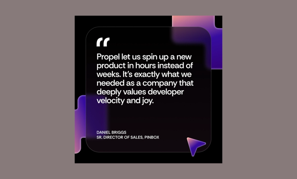 Stylized customer quote LinkedIn post