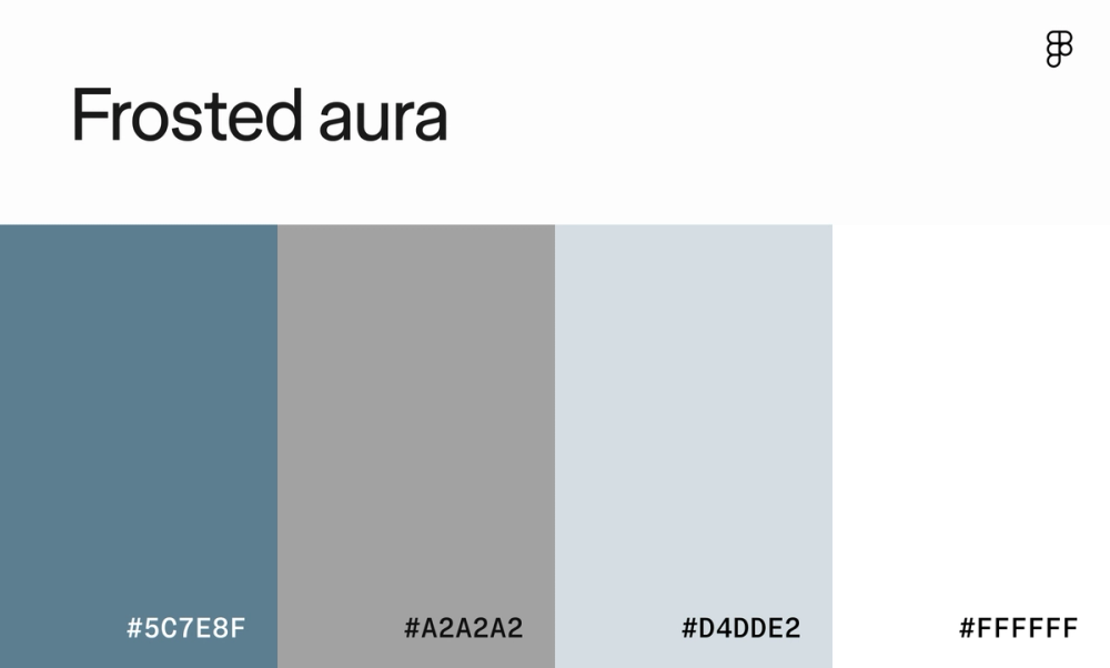 Color scheme with varying shades of slate gray.