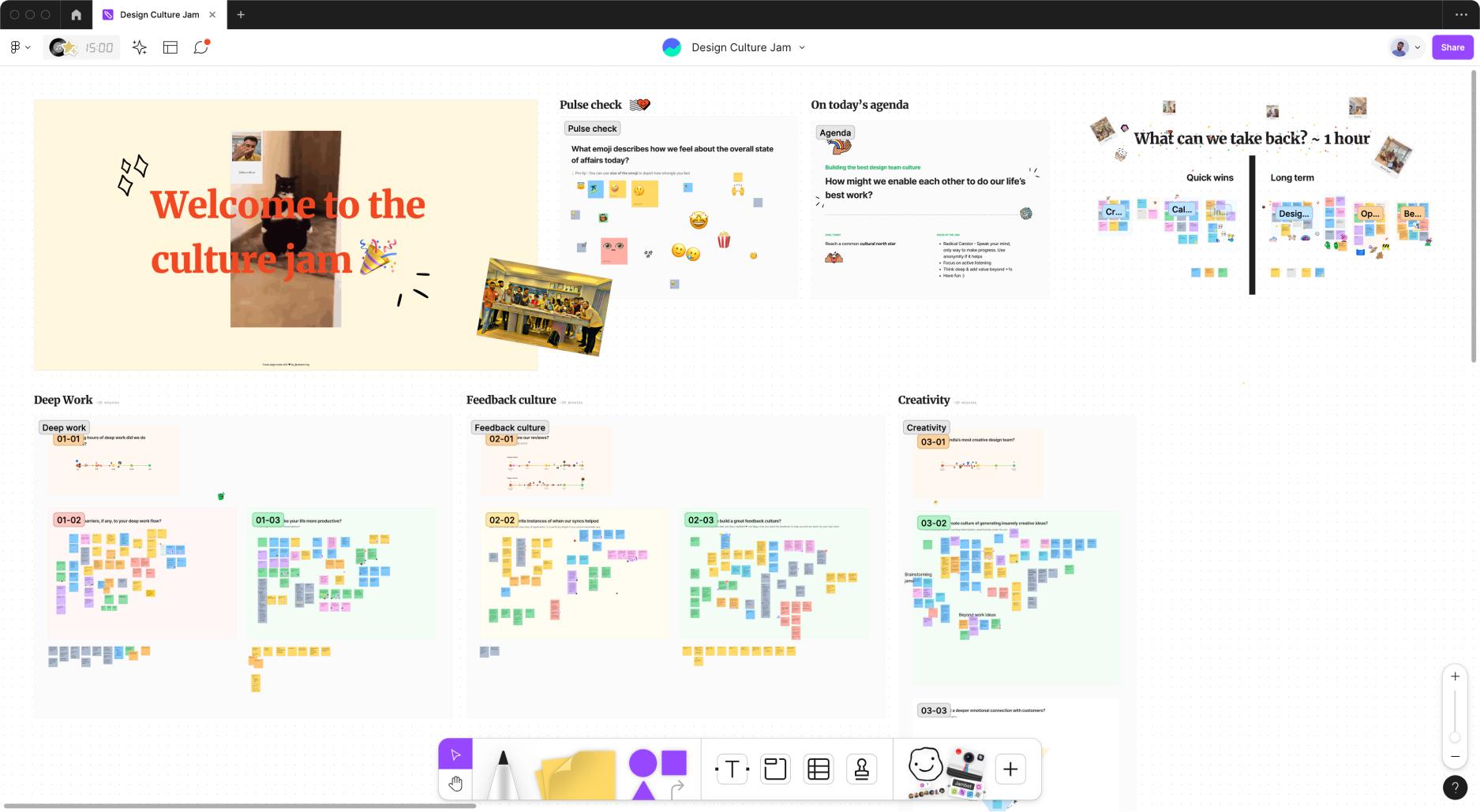 Brainstorming sessions on FigJam