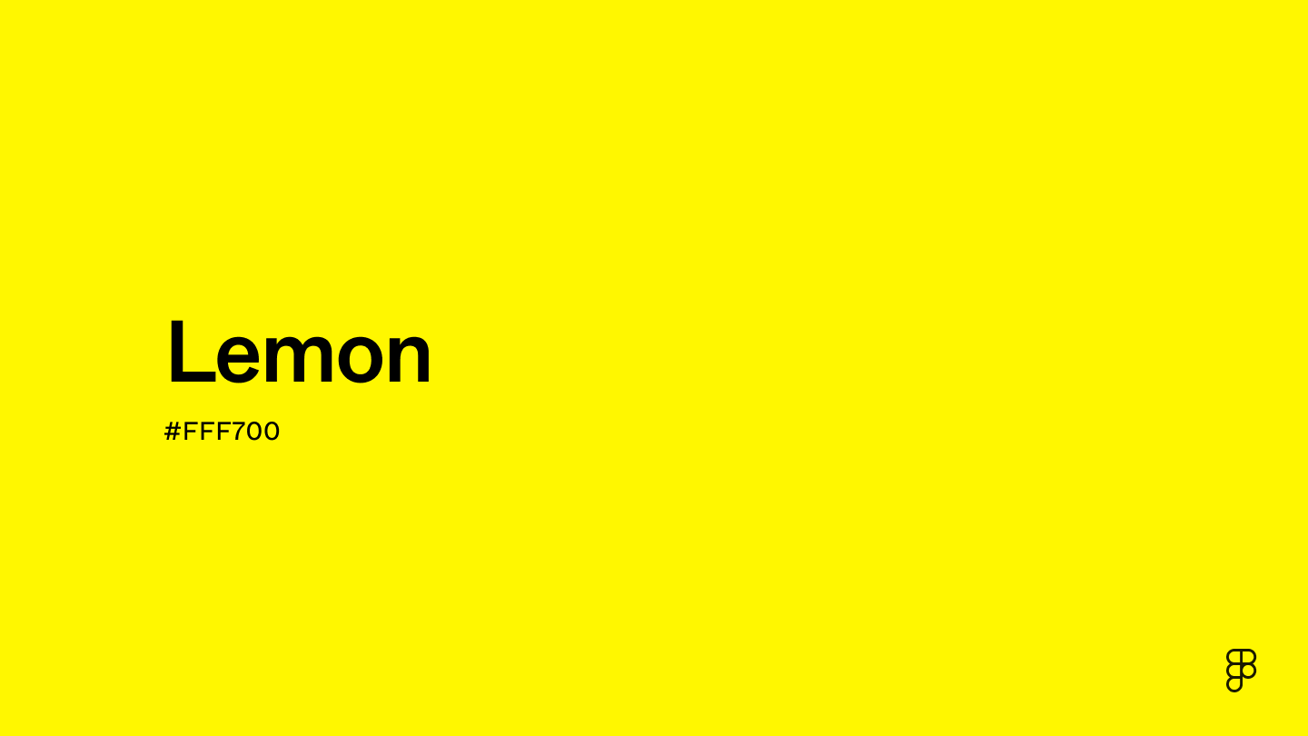 Lemon Color: Hex Code, Palettes & Meaning | Figma