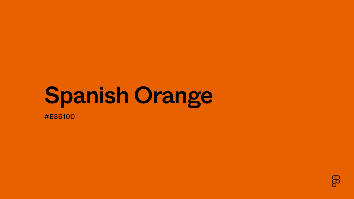 Spanish orange color