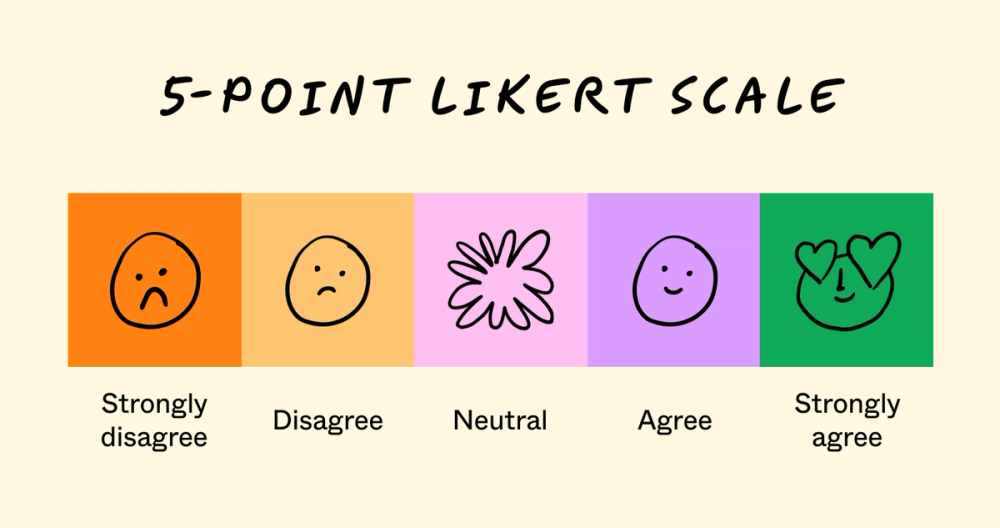 Example of a 5-point Likert scale.