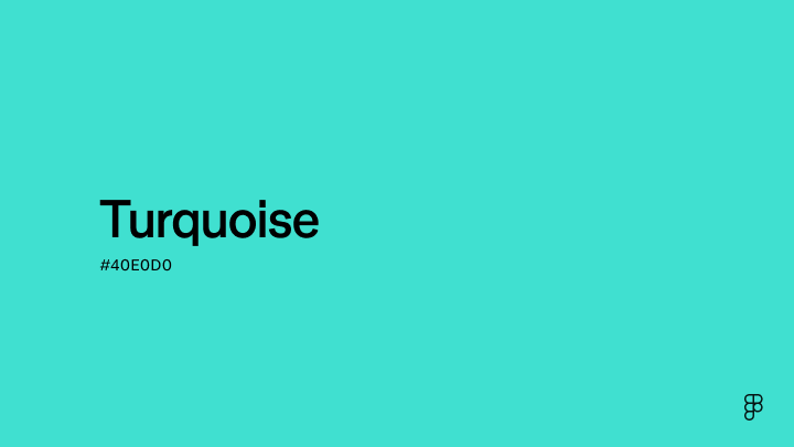 Couleur Turquoise : Code Hex, Palettes & Signification | Figma