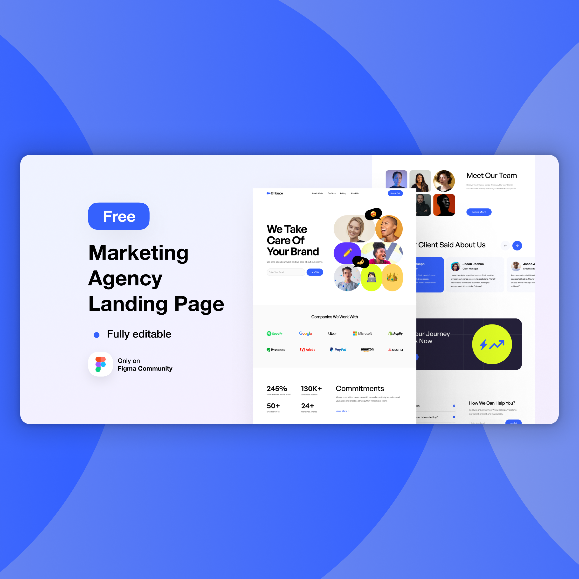 마케팅 에이전시 랜딩 페이지