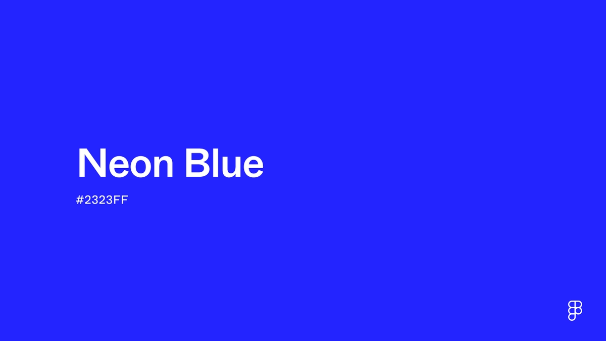 Neon Blue Color: Hex Code, Palettes & Meaning | Figma