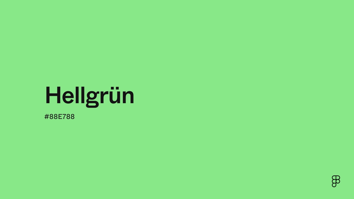 Farbe Hellgrün: Hex-Code, Paletten & Bedeutung | Figma