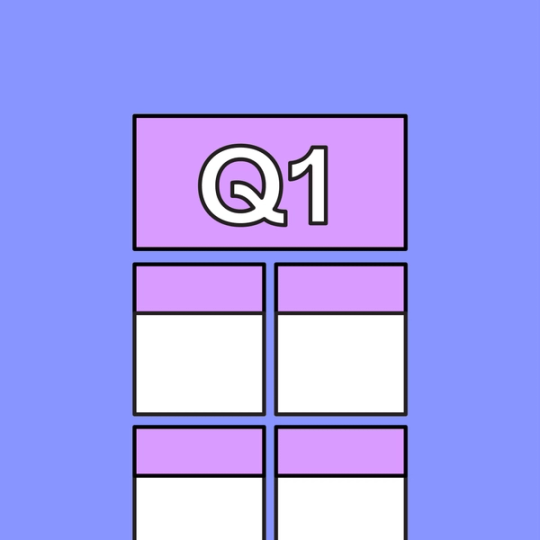 Q1 section of a quarterly plan