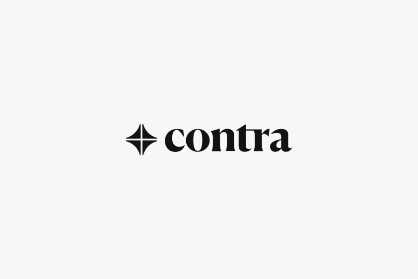Contra black and white font logo