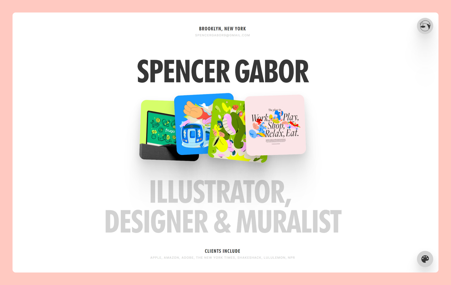 Spencer Gabor’s portfolio website