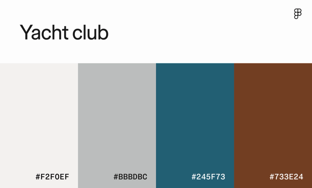 Yacht club color palette