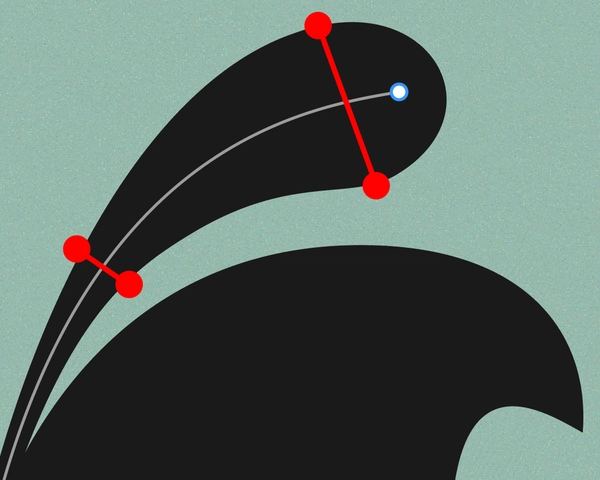 two black lines with indicators to adjust width and placement