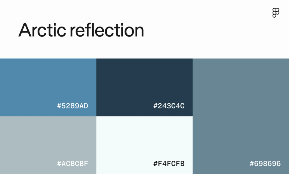  Blue monochromatic color scheme.