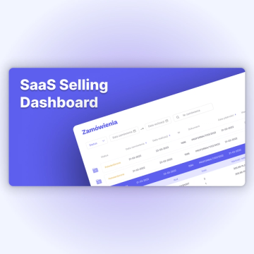 SaaS Selling dashboard image